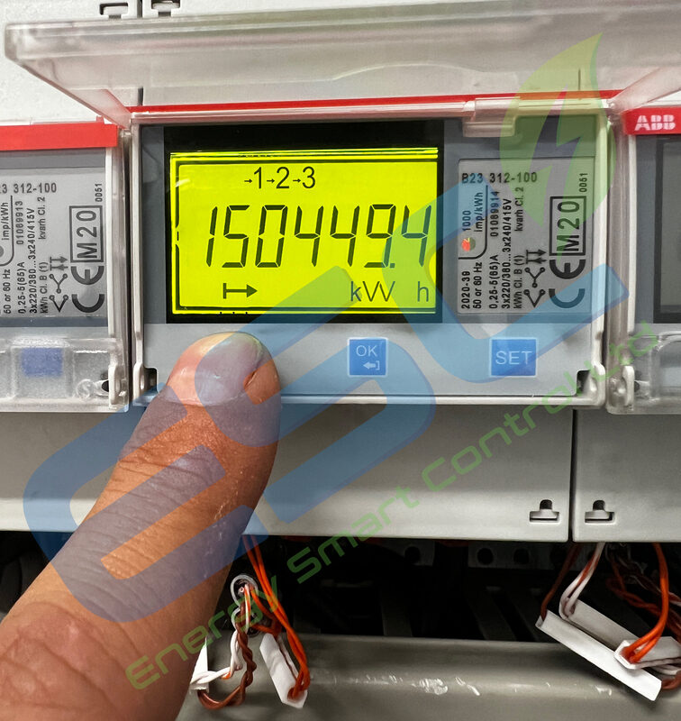 Подмяна на трифазен електромер ABB